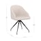 Martha Stewart Sora Upholstered Stationary Office Chair in White/Oil Rubbed Bronze CH-222119-WH-BK-MS - alternate 7